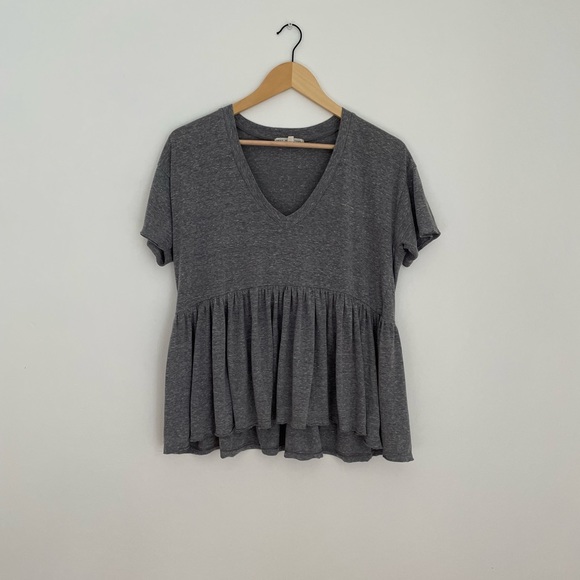 UO Truly Madly Deeply Peplum Tee - Picture 2 of 3